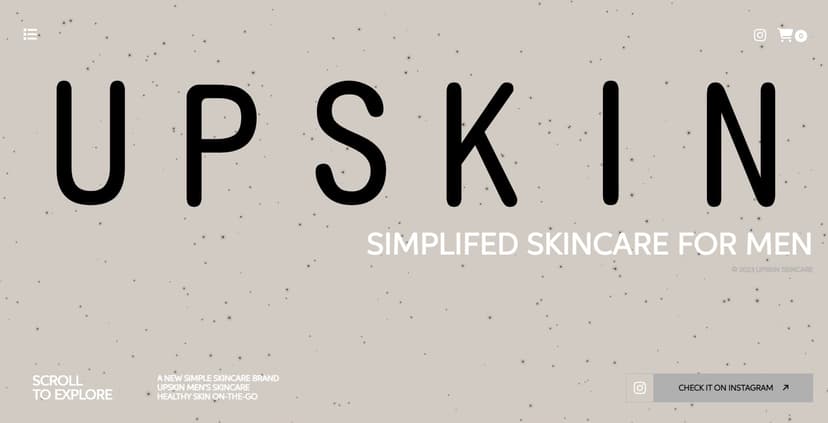 UPSKIN - SIMPLIFED SKINCARE FOR MEN